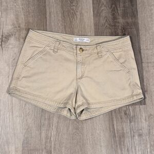 Abercrombie & Fitch Shorts Womens Size 4 Beige Twill Cotton